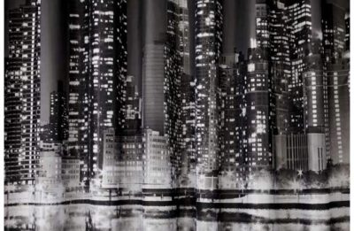 HOME - New York Skyline Shower Curtain HOME - New York Skyline Shower Curtain